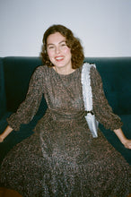 Load image into Gallery viewer, IDA Silver Sparkly Wrap Dress