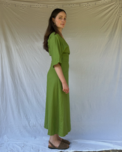 Load image into Gallery viewer, OLI Apple Green Kimono Wrap Dress