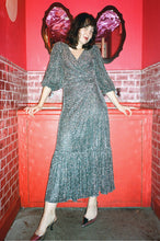 Load image into Gallery viewer, IDA Silver Sparkly Wrap Dress