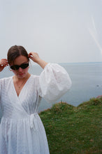 Load image into Gallery viewer, FLEUR Embroiderie Anglaise Wrap Dress