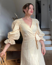 Load image into Gallery viewer, IDA Butter Yellow Wrap Dress
